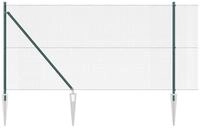 vidaXL Gartenzaun Schwei&szlig;drahtzaun mit Spikes 10 x 1 m (B x H), (1-St)