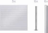 Alberts Dichtzaun Palitio, Profilh&ouml;he 150 mm, Aluminium, verschiedene Dekore...