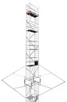 ALTEC Aluminium Fahrger&uuml;st Rollfix 1.0 mit &Oslash;150mm Rollen, Standardtraverse &