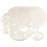 Geschirr-Set SELTMANN WEIDEN "Kaffeeservice Savona Fine Diamond 20er Set creme",