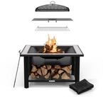 blumfeldt Feuerschale Merano Rectangular, (Set, Set), Garten Grill Tisch...