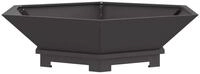 vidaXL Feuerstelle Feuerstelle Schwarz 100 x 100 x 28 cm Stahl, (1-St)