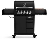 BURNHARD&reg; Gasgrill EARL 3-Brenner Black Series, inkl. Heckbrenner 3,5 kW &
