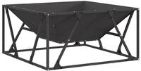 vidaXL Feuerstelle Feuerstelle Schwarz 80 x 80 x 40 cm Stahl, (1-St)