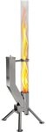 Gardenflare Feuerschale Premium Gartenkamin Feuers&auml;ule und Pelletfackel