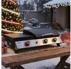 Royal Gourmet Gasgrill 3-Brenner Gasgrill, 3-in-1 Tischgrill f&uuml;r Grillen,...