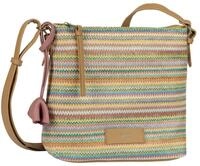 Gabor Umh&auml;ngetasche Anisa, Damen Schultertasche, Handtasche mit Bl&uuml;tenanh&auml;nger