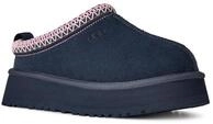 Hausschuh UGG "TAZZ", Damen, Gr. 5 (36), blau (dunkelblau), Textil, Veloursleder,