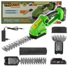 PRO CRAFT Akku-Grasschere PGH2100 Akku Gras und Strauchschere 20 V + 1x Akku...