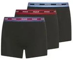 HUGO Trunk BOXERBR TRIPL PLANET kontrastfarbener Bund mit Logo bunt L