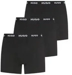 HUGO Boxer BOXERBR TRIPLE (Packung, 3-St., 3er) mit elastischem Bund schwarz L...