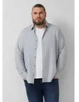s.Oliver Langarmhemd Hemd Regular Fit: Langarmhemd aus Leinenmix mit Streifen blau