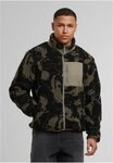 URBAN CLASSICS Trainingsjacke Pattern Teddy Trackjacket