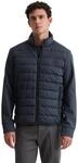 Steppjacke MARC O'POLO, Herren, Gr. M, blau (schwarz navy), Obermaterial: 100%