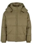 URBAN CLASSICS Winterjacke Urban Classics Puffer Jacket With Flap Hood (1-St)