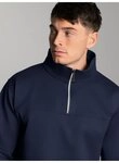 Trigema Sweatshirt TRIGEMA Sweatshirt mit Rei&szlig;verschluss