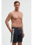 CAMP DAVID Badeshorts mit Innenhose blau M