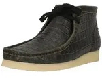 Clarks Wallabee Boot Schn&uuml;rschuh mit toller Pr&auml;gung braun 41,5 EU