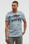 CAMP DAVID V-Shirt mit Used-Kanten