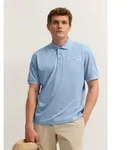 bugatti Poloshirt Modern Fit mit einer Brusttasche blau L