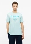 s.Oliver Kurzarmshirt T-Shirt Baumwoll-T-Shirt mit Frontprint