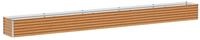 vidaXL Hochbeet Hochbeet Hellbraun 485 x 50 x 36 cm Verzinkter Stahl (1 St)
