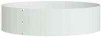 vidaXL Blumentopf Pflanzenring Wei&szlig; 80 x 80 x 20 cm Kaltgewalzter Stahl (1 St)