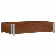 vidaXL Blumentopf Pflanzkasten Braun 100x50 cm Massivholz Kiefer (1 St)