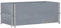 vidaXL Blumentopf Pflanzkasten Grau 100x50 cm Massivholz Kiefer (1 St)