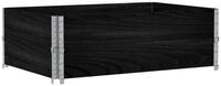 vidaXL Blumentopf Pflanzkasten Schwarz 120x80 cm Massivholz Kiefer (1 St)