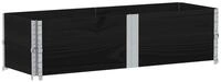 vidaXL Blumentopf Pflanzkasten Schwarz 150x50 cm Massivholz Kiefer (1 St)
