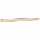 vidaXL Blumentopf Pflanzk&uuml;bel Elfenbein 770 x 50 x 45 cm Verzinkter Stahl (1...