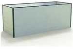 GFP Hochbeet CHRISTINA 195x77x77cm, Aluminium grau 195 cm x 77 cm x 77 cm