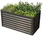 GFP Hochbeet PRIMEYARD LUCA anthrazit 180x75x35 cm, Stahl 180 cm x 35 cm x 75 cm