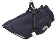 vidaXL Hundemantel, Hundemantel mit Geschirr Marineblau 4XL Fleece und Polyester