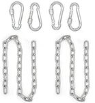 AMANKA H&auml;ngesessel Kette 2er Set - 100 cm Schwerlast Eisenkette -...