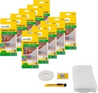 SCHELLENBERG Fliegengitter-Gewebe Elastic ohne bohren, (Set, 10-St), elastischer