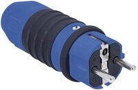as - Schwabe AS Schwabe 62300 Schutzkontaktstecker 230 V Schwarz, Blau IP54