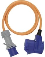 Brennenstuhl Strom Camping-Adapterkabel Blau, Schwarz, Orange, Grau 1.5 m...