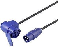 Sygonix Sygonix SY-6684364 Strom Verl&auml;ngerungskabel 16 A Blau, Schwarz 3 m H0