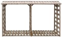 vidaXL Kaminholzregal, Brennholz-Lagerschuppen 300x90x176 cm Kiefernholz...
