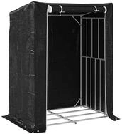 vidaXL Kaminholzregal Brennholzregal mit Regenschutz 150x100x200 cm Verzinkter...