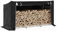vidaXL Kaminholzregal, Brennholzregal mit Regenschutz 200,5x80,5x110,5 cm