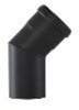 Kamino Flam Ofenrohr Bogenknie 45&deg; Senotherm&reg; Schwarz &Oslash; 80 mm