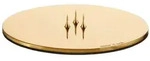 ester & erik Kerzenst&auml;nder Ester & Erik Kerzenplatte goldfarben 12 cm x 0 cm x...