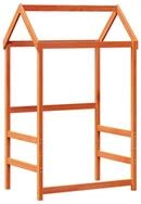 vidaXL Bett Dach f&uuml;r Kinderbett Wachsbraun 118x70x176,5cm Massivholz Kiefer...