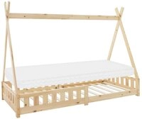 ML-DESIGN Spielbett Hausbett Tipi Zeltbett inkl. Lattenrost Bodenbett Kinder