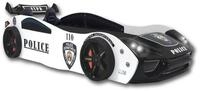 Aileenstore Autobett Police (inkl. Sportsitze, Lattenrost, Heckspoiler und LED