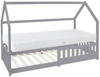 ML-DESIGN Spielbett Hausbett Kinderbett inkl. Lattenrost kreativ Bodenbett f&uuml;r
