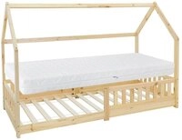 ML-DESIGN Spielbett Hausbett Kinderbett inkl. Lattenrost kreativ Bodenbett f&uuml;r